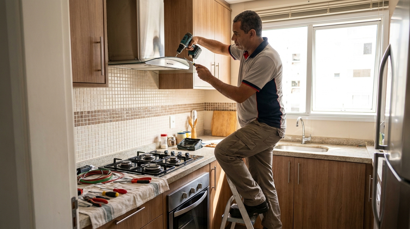 Instalação de Exaustor no Jansen, Gravataí‑RS