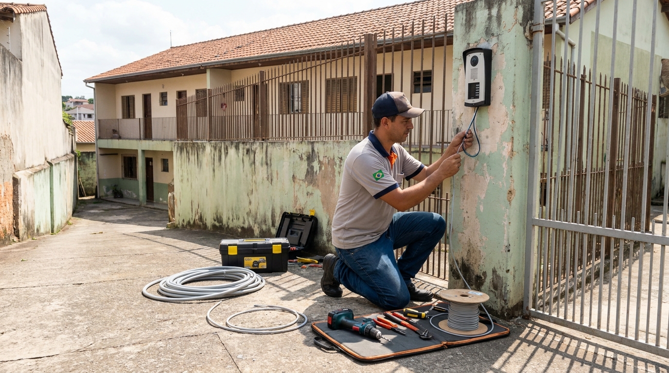 Instalação de Porteiro Eletrônico no Castelo Branco, Gravataí‑RS