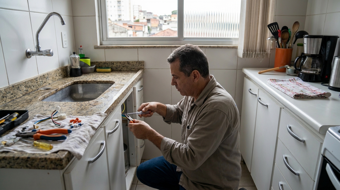 Troca de Torneira Elétrica na Morada do Vale I, Gravataí‑RS